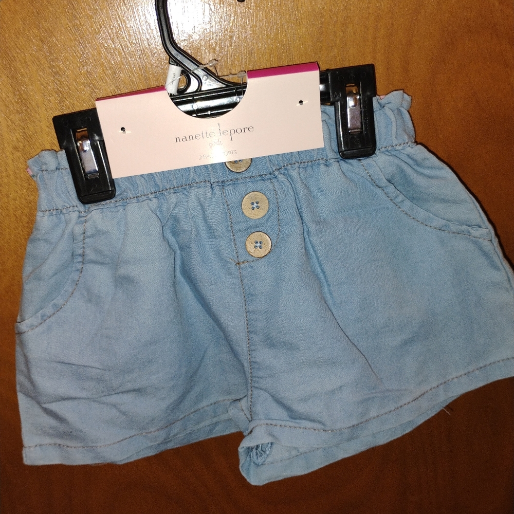 Nanette Lepore High Waist Blue Shorts